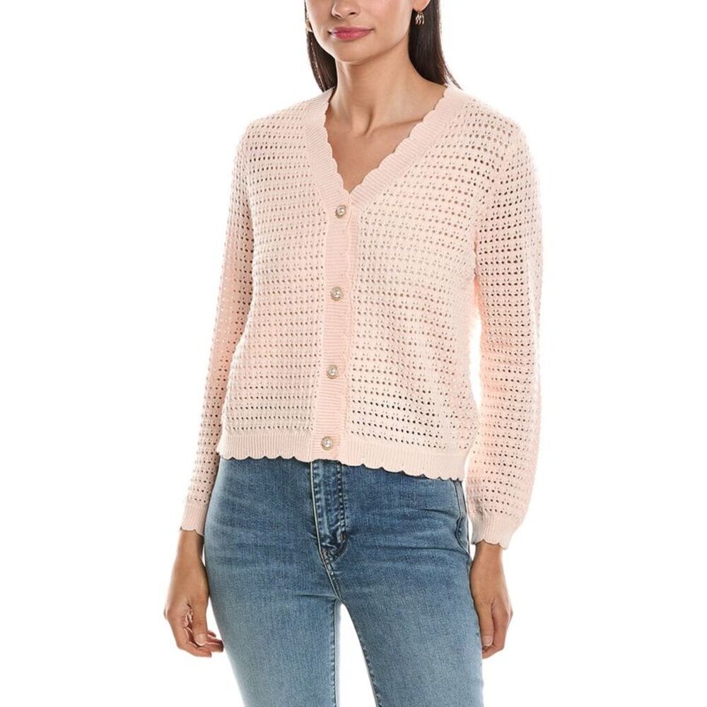 Nanette Nanette Lepore Womens  Spring Cardigan, Pink